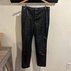Express Faux Leather Tapered Ankle Pants
